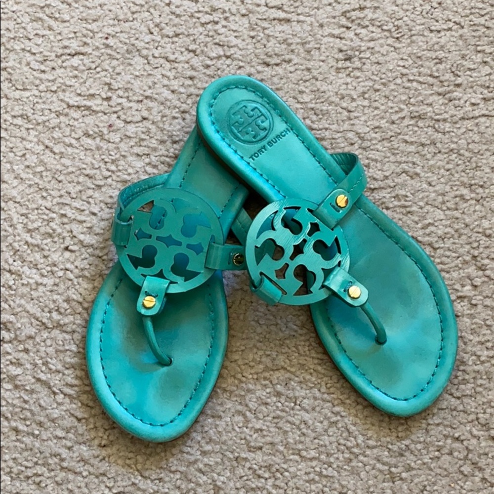 Turquoise sandals